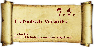 Tiefenbach Veronika névjegykártya